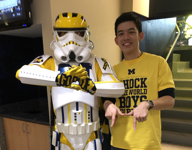 Brian Guo with the Wolverine Stormtrooper